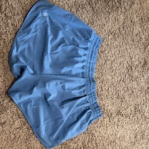 Lululemon Hotty How Light Blue Athletic Shorts size 12